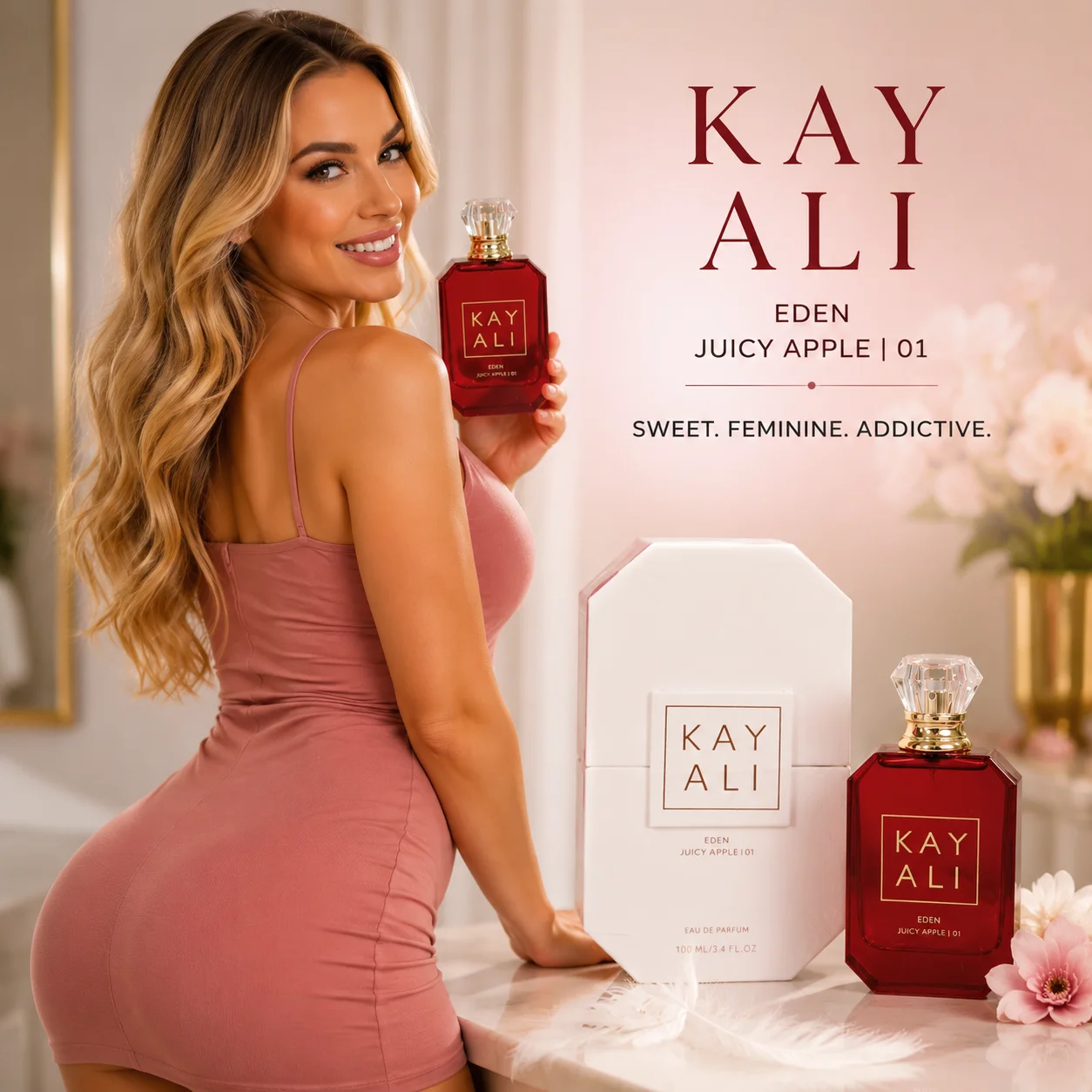 KAY ALI EDEN JUICY APPLE 01 Eau De Parfum 100ML Women Perfume Long Lasting Fruity Floral Fragrance Original Luxury Perfumes Gift