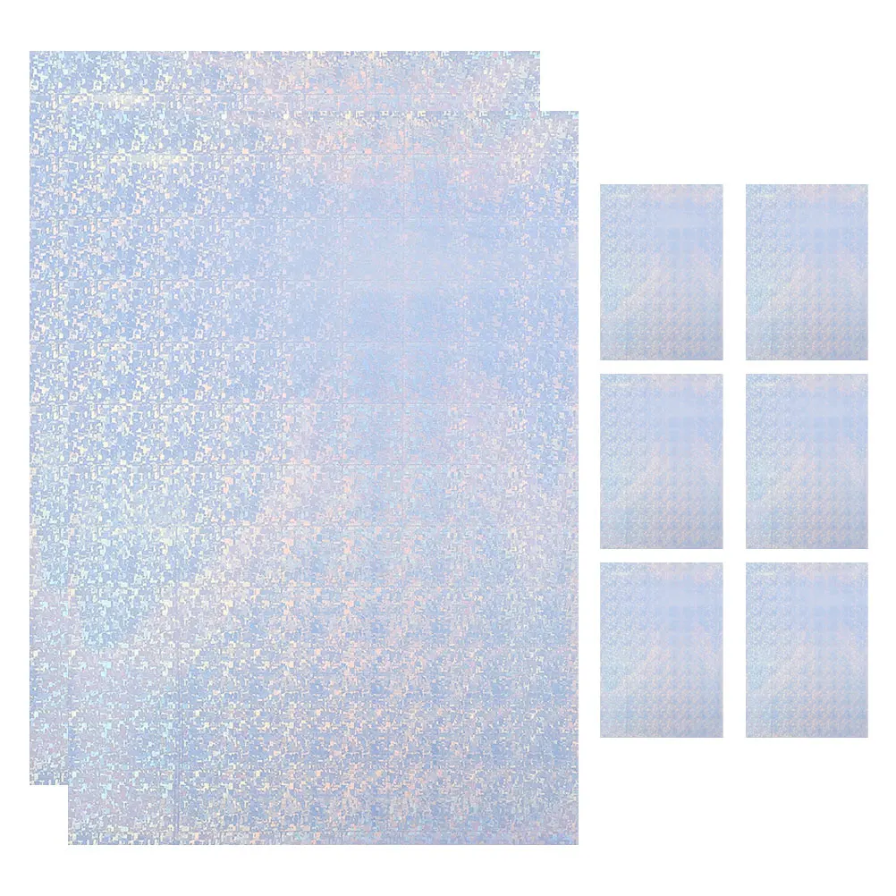 8pcs Waterproof Photo Paper A4 Rainbow Glossy Scratch Resistant Colored Printing Sheets for Office School Projects