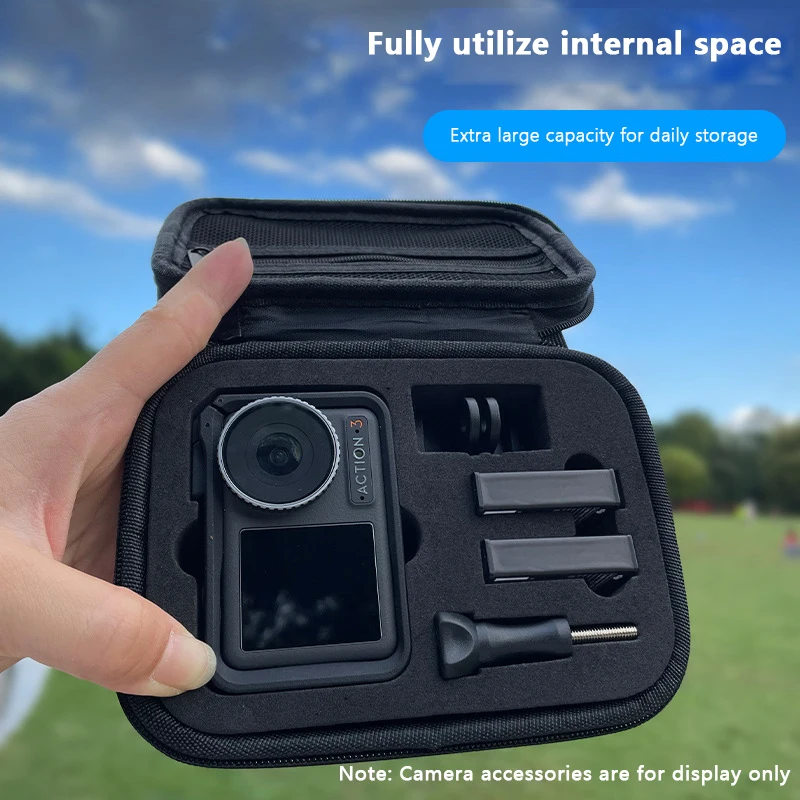 Imagem -02 - Mini Bolsa para Dji Osmo Action Maleta Travel Bolsa Acessórios para Câmera Storage Bolsa Protective Box 4