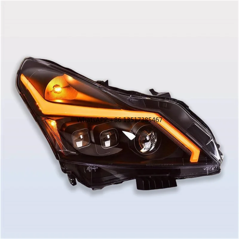 LED Lens Light Car Accessories for Infiniti G37 Headlight Assembly G25 Modified GTR Daytime Running Light Turn Signal