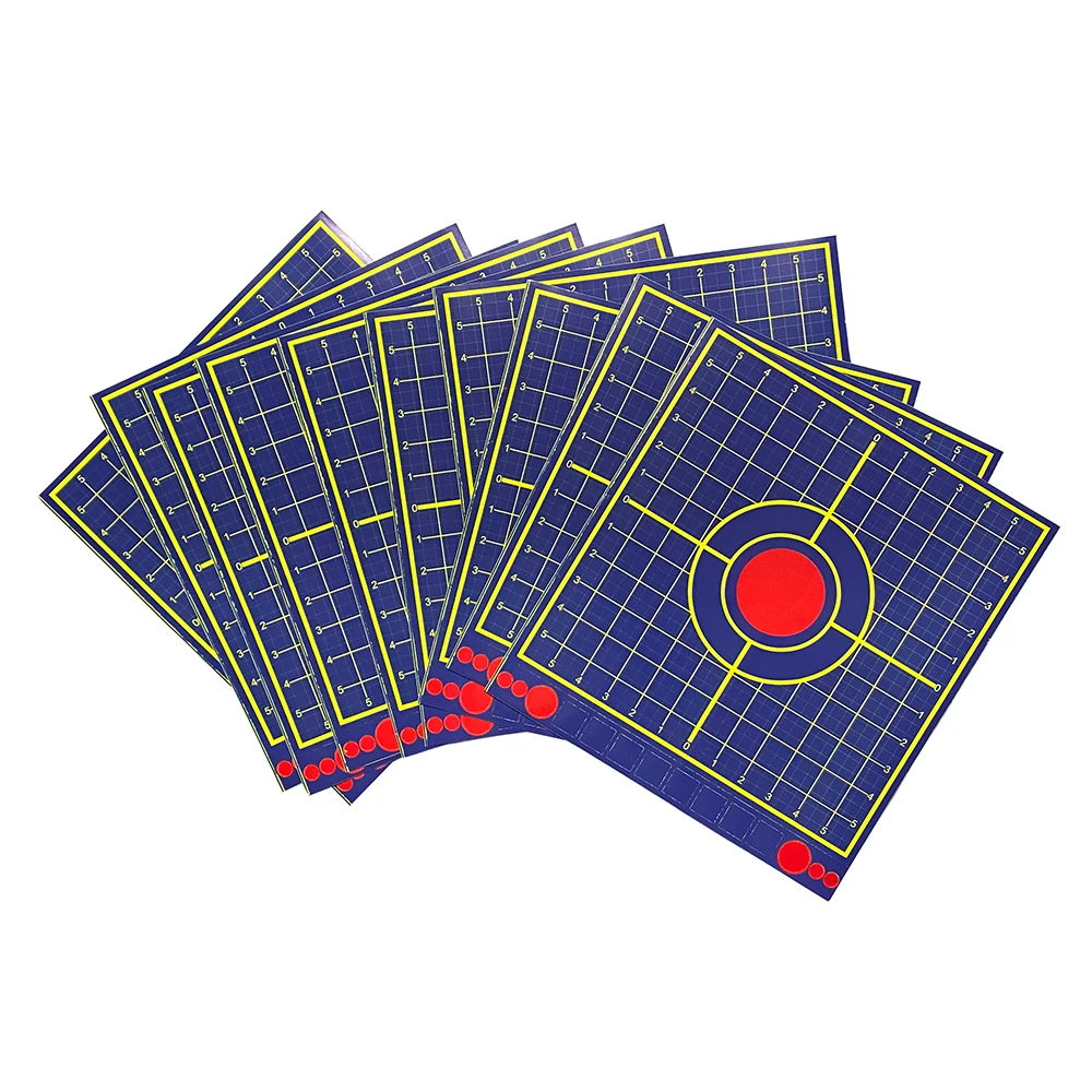 Niebieskie rzeczywiste kolory-celownicze naklejki celownicze (samoprzylepne) 10 liczy 12x1 2 cale-w kolimacie wspomagające Boresight