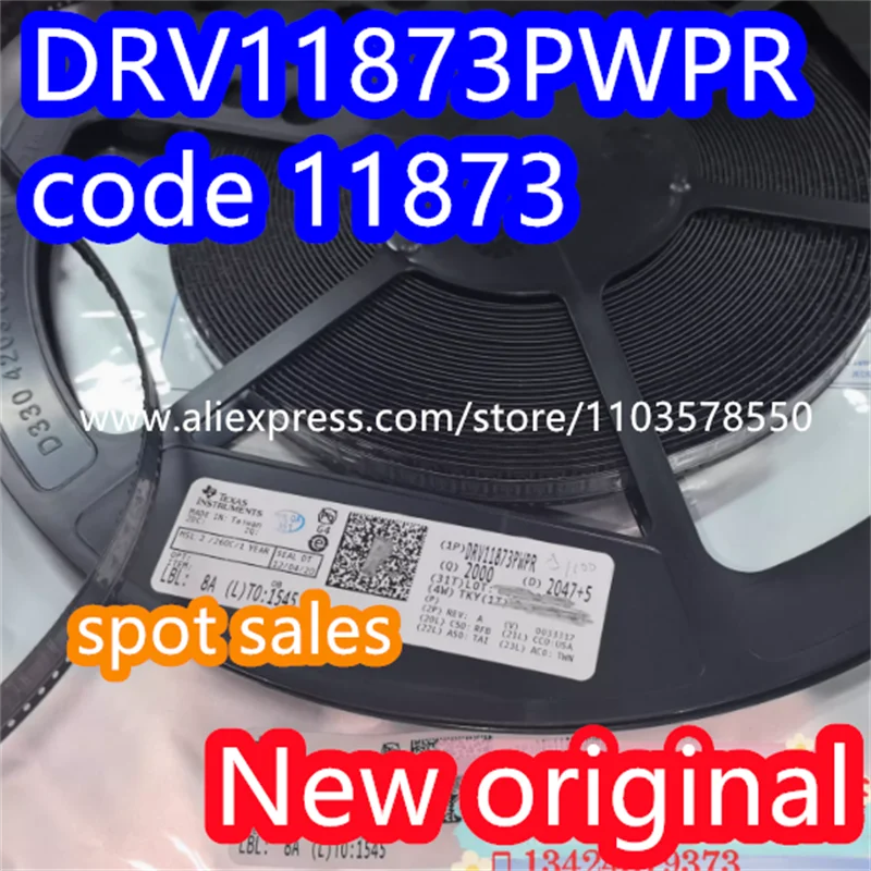 10PCS  New original DRV11873PWPR DRV11873PWP DRV11873 code 11873 package TSSOP-16 three-phase sensorless motor driver IC chip