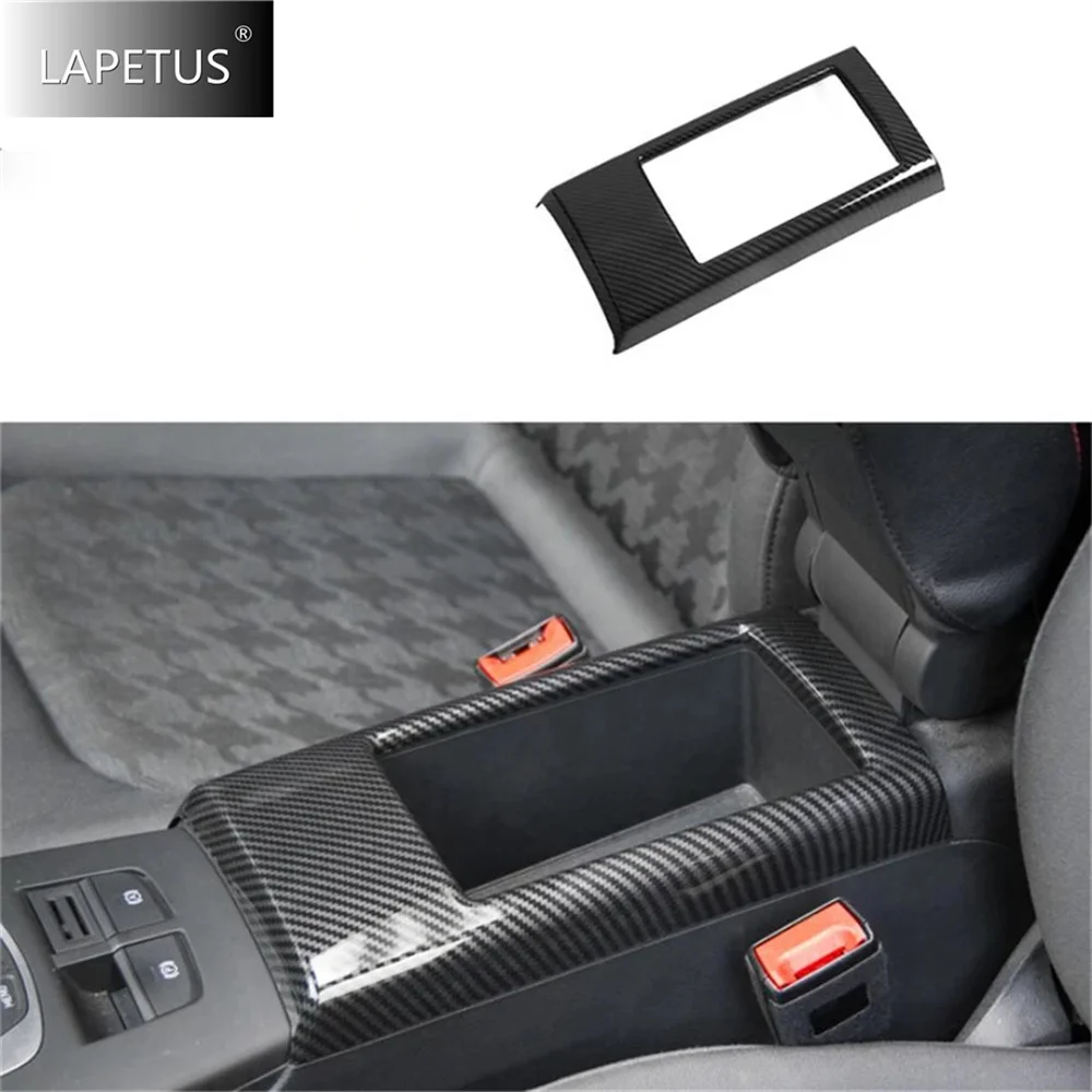 

Carbon Fiber Look ABS Car Front Seat Middle Armrest Box Panel Decor Cover Trim For Audi A3 V8 2014 - 2019 Interior Accessories