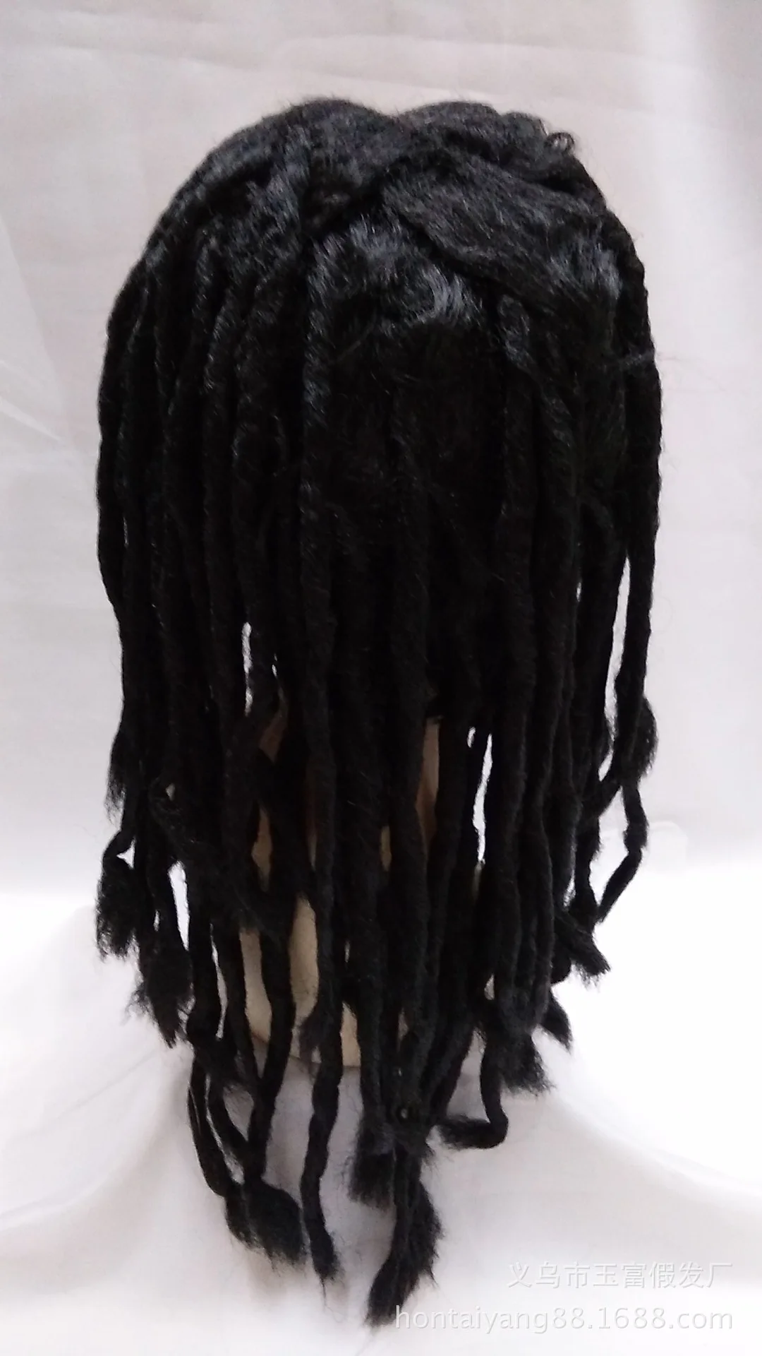 Dreadlocks africani Parrucca piccola treccia Capelli lunghi per uomini e donne Accessori cosplay per feste in maschera di Halloween