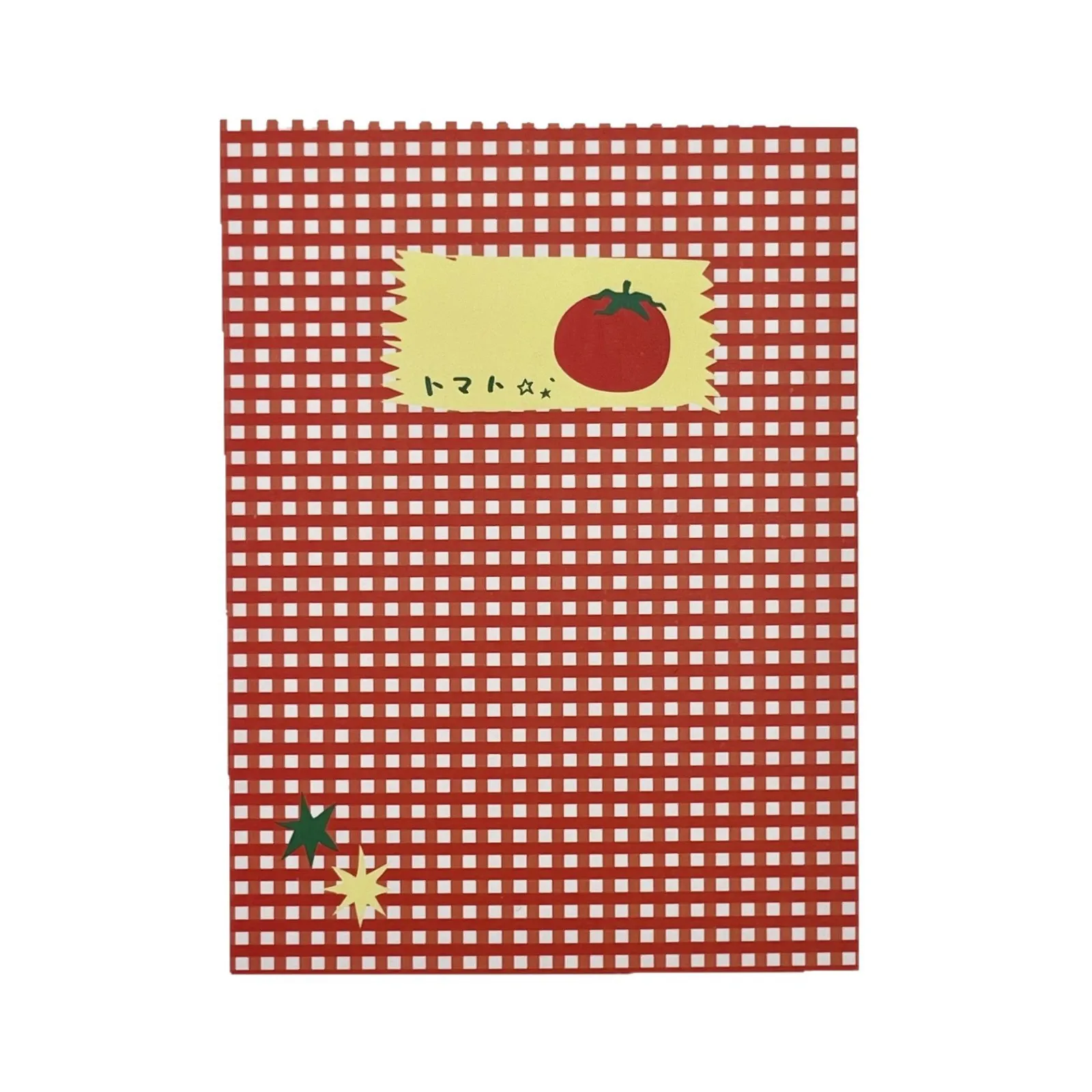 Student Blank Seite Notebook Rote Tomate Plaid Cover Hand Ledger Papier Notizbuch Tagebuch Schule Liefert Planer Buch Notizblock