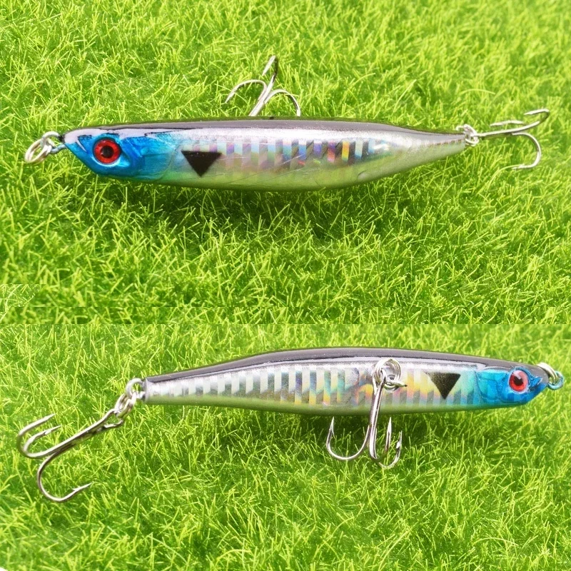 1 pz matita esche da pesca 9 cm 7.5g imita colorare esca lentamente Swinbait Wobblers affrontare pesciolini Giappone richiamo duro Isca Bass Peche