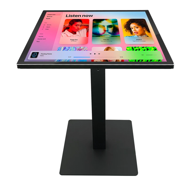33.2 Inch Android Interactive Smart Dinning Table square Multi Touch Screen Table