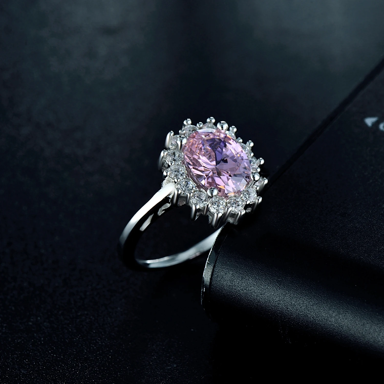 2.0Ct Fasion Real Solid 925 Sterling Silver Ring Fashion Women Gift 5A Zircon Jewelry Brand Wedding Engagement Silver Rings