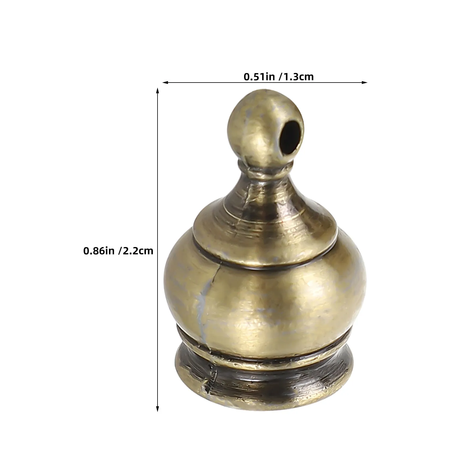 Lamp Finial Caps 14 Piece Crown Shape M10x1 Zinc Alloy Decorative Knobs for Chandeliers Table Floor Lamps