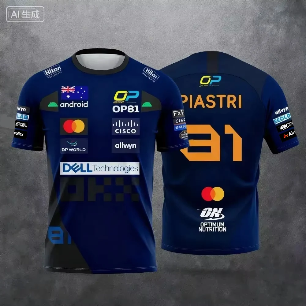 Atmungsaktive Rennsportbekleidung für Herren 2026 - Lando Norris' Stil, schnelltrocknend und geeignet für das Radfahren – Detail 7
