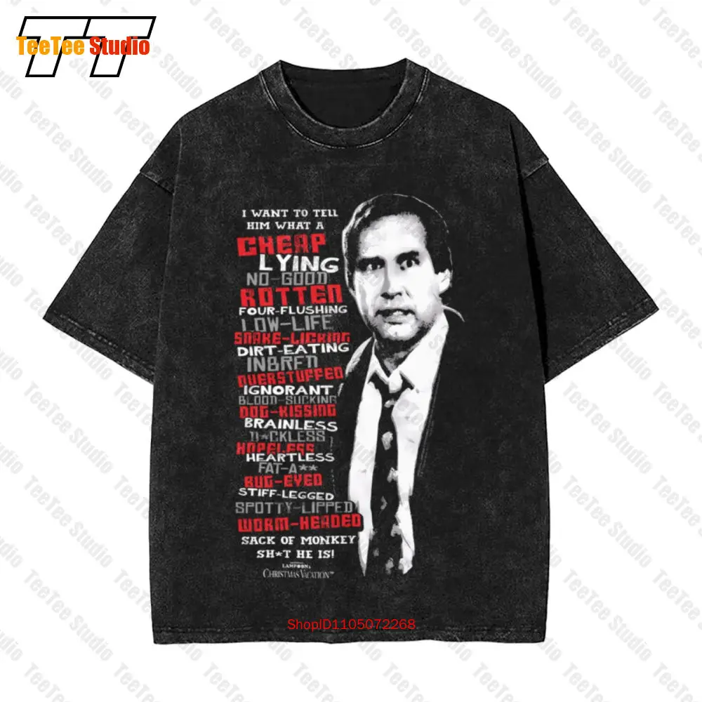 Clark Griswold Rant Navidad vacaciones vintage camiseta extragrande ZDDV