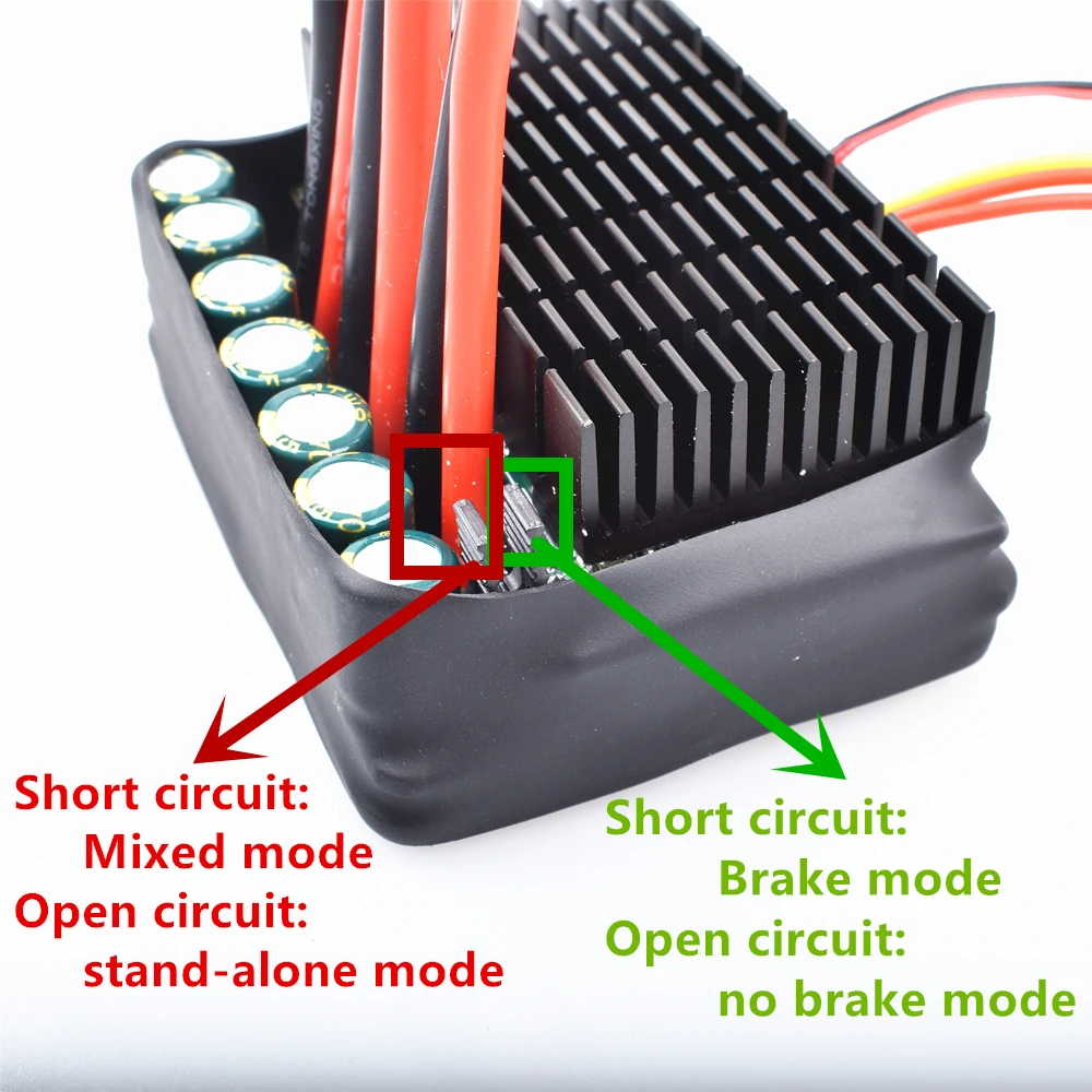 60A/120A Dual Way Bidirectional Brushed ESC10V-32V battery Speed Control For Rc Model Boat/tank/Car 540/550775/795 Brushed Motor