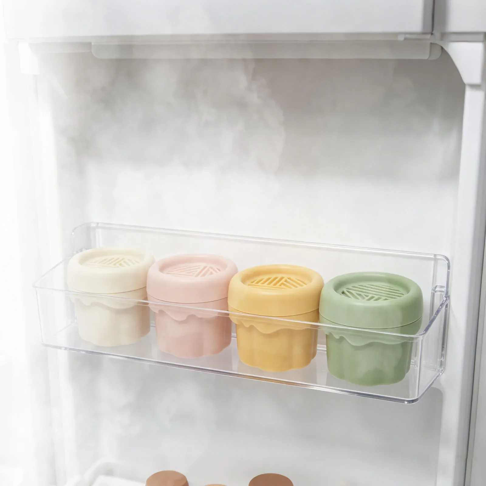 Refrigerator Deodorizer Smell Eliminator for Fridge Freezer 4 Different Scent Long Lasting Freshen Refrigerator for Home Kitchen