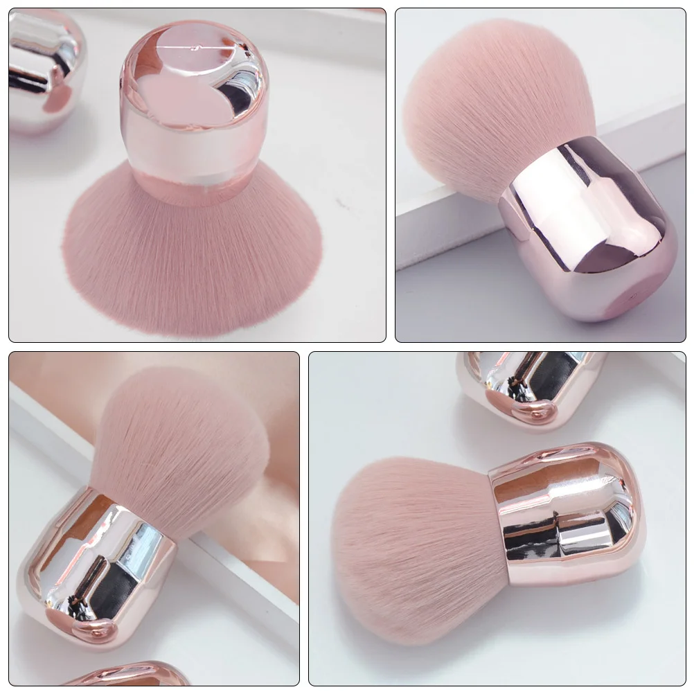 

1Pcs Premium Face Powder Brush Mushroom Design Dense Soft Bristles for Seamless Makeup Application Ideal for Loose Powder and