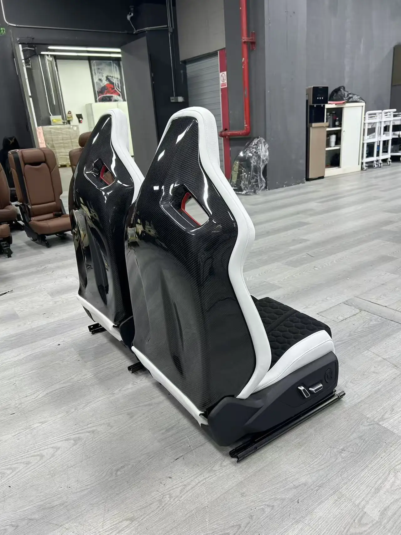 Carbon Fiber Bucket Seat Fit For Audi Original Sea Sports Seat RS Dry Carbon Sports