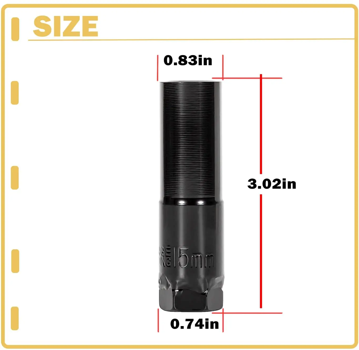 Chuang QIan Soquete de ferramenta de cabo de mudança para Mercruiser Alpha One Gen I Gen II, MC-1, R, MR Substituir 91-12037 90110 18-9806E