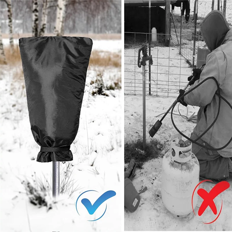 ABHZ - Zimowe osłony kranów zewnętrznych, zimowe pogrubione izolowane skarpety na kran