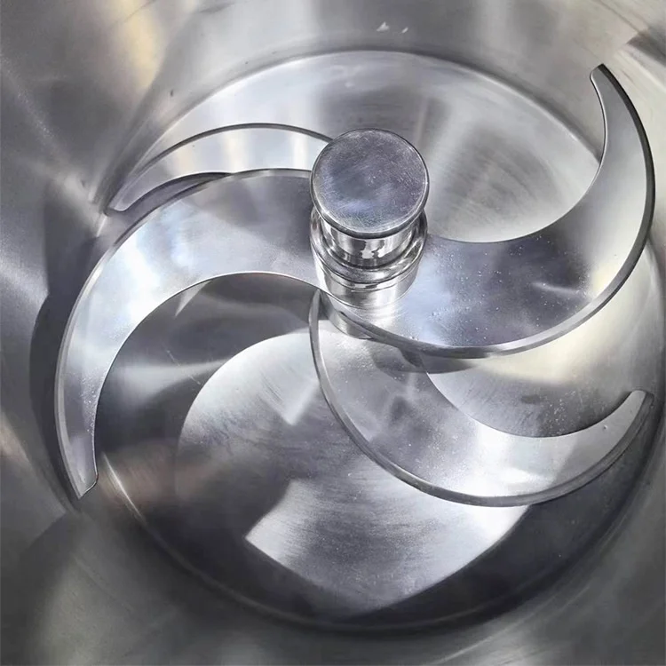 منتج أغذية تجاري 70L مع خلاط قاطع عمودي 11 كيلو وات ماكينة سرعة قابلة للتعديل لحم سجق هموس جديد