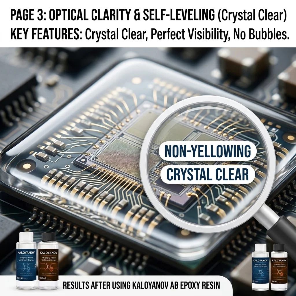 PCB Circuit Board Insulation Clear AB Epoxy Resin Potting Glue Kit with Mixing Cups Gloves Pipettes Sticks Electronics Tool Set