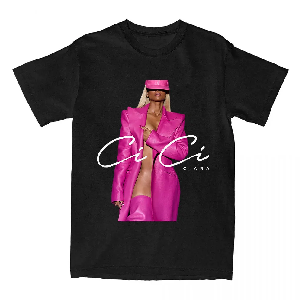 

Women Tee Ciara Cici Album Printing T-shirt Cotton Short Sleeve Loose Tshirts for Female O-neck Fashion Singer Graphic T Shirts