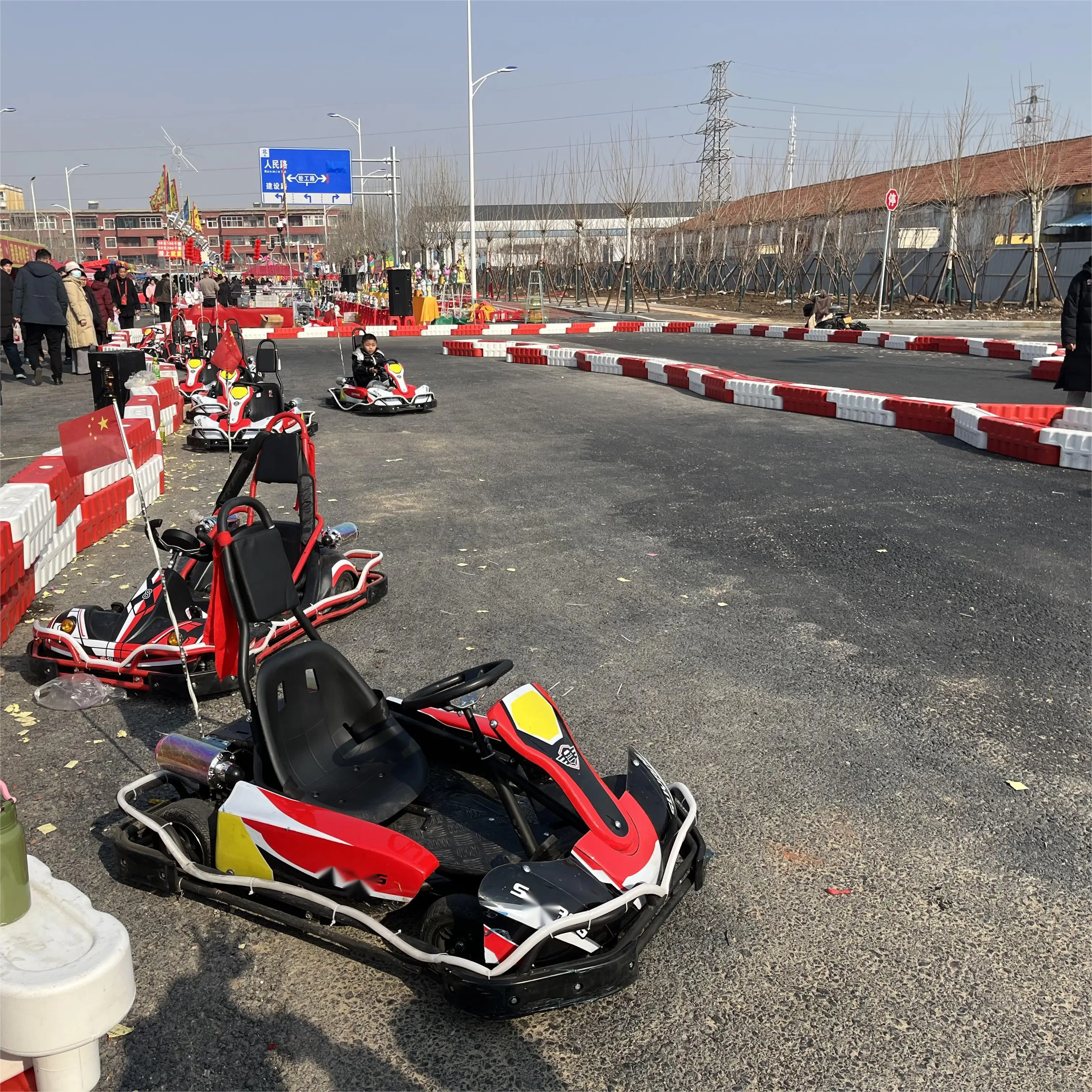 China Factory Two Seats Engine Type  Low Price Cheap Go Kart for Sale Amusement Bumper Cars