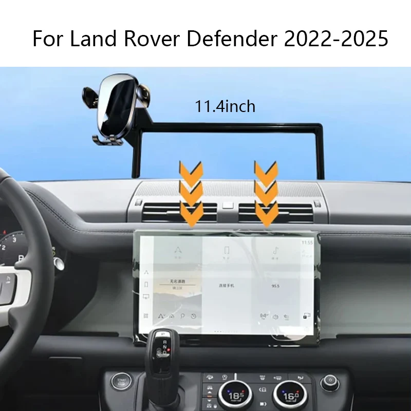 

Interior Accessories Car Phone Holder For Land Rover Defender 2022 2023 2024 2025 Multimedia Screen Base Wireless Charging
