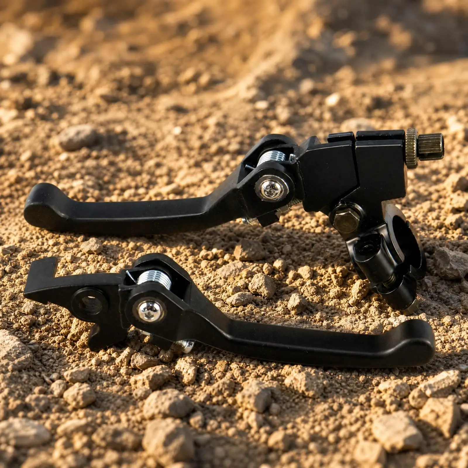 Aluminum Folding Handlebar Lever Kit for Dirt Bike ATV Motorcycle Adjustable 22mm Clamp Mount Collapsible Offroad Control