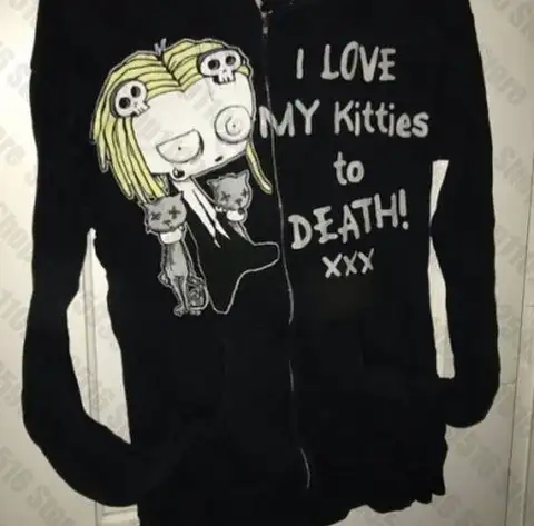 Woman Clothing Halloween Hoodies Women Sweatshirts Y2k Hooded Shirt Harajuku Zip Hoodie Goth Blouse Autumn Womens Clothing Anime
