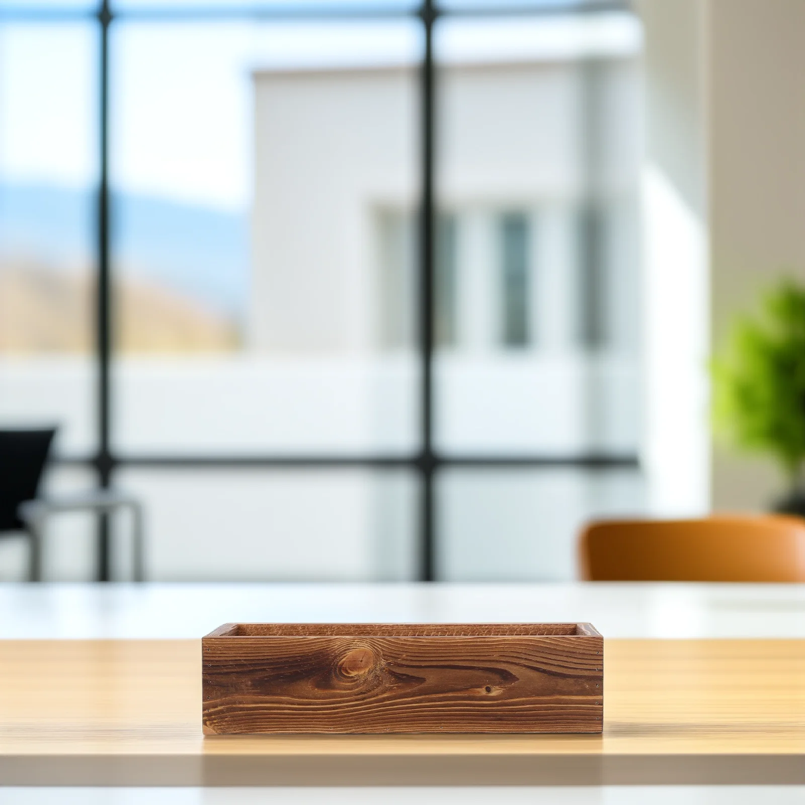 صناديق الزهور الخشبية زارع الخشب الريفي لحديقة العصارة شرفة ديكور الأرز نافذة صندوق وعاء النبات في الهواء الطلق مستطيل زارع