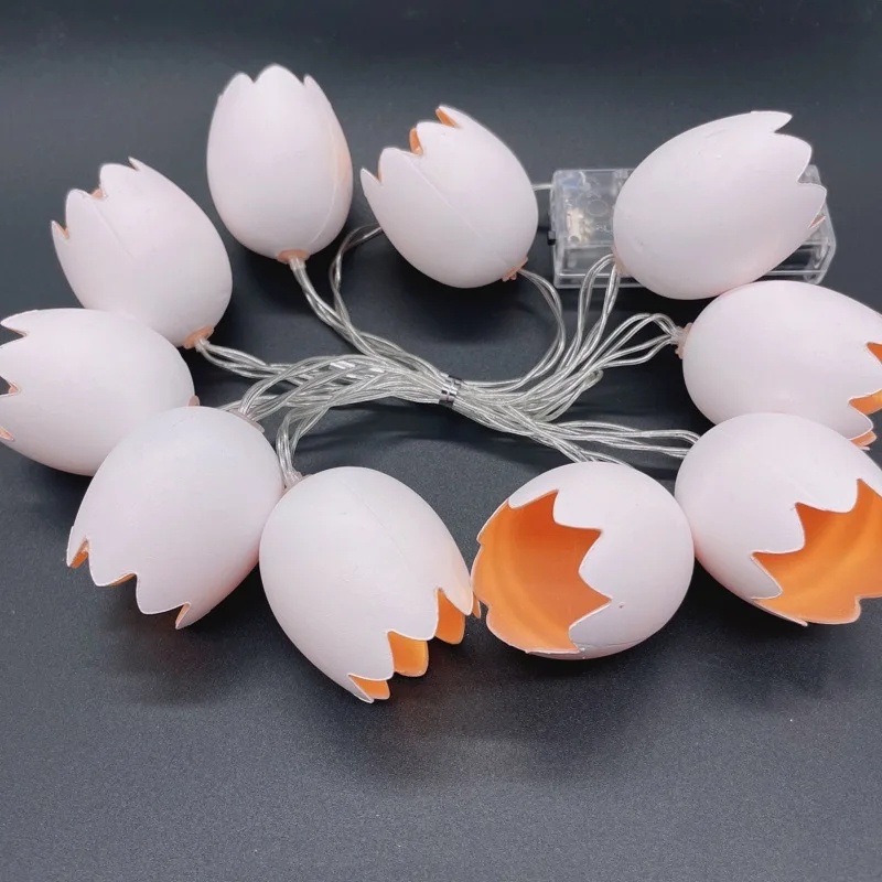 Party Styling Decorative Battery Lights LED Easter Bottom Broken Eggshell Lights String Decorative Lights String Lamp