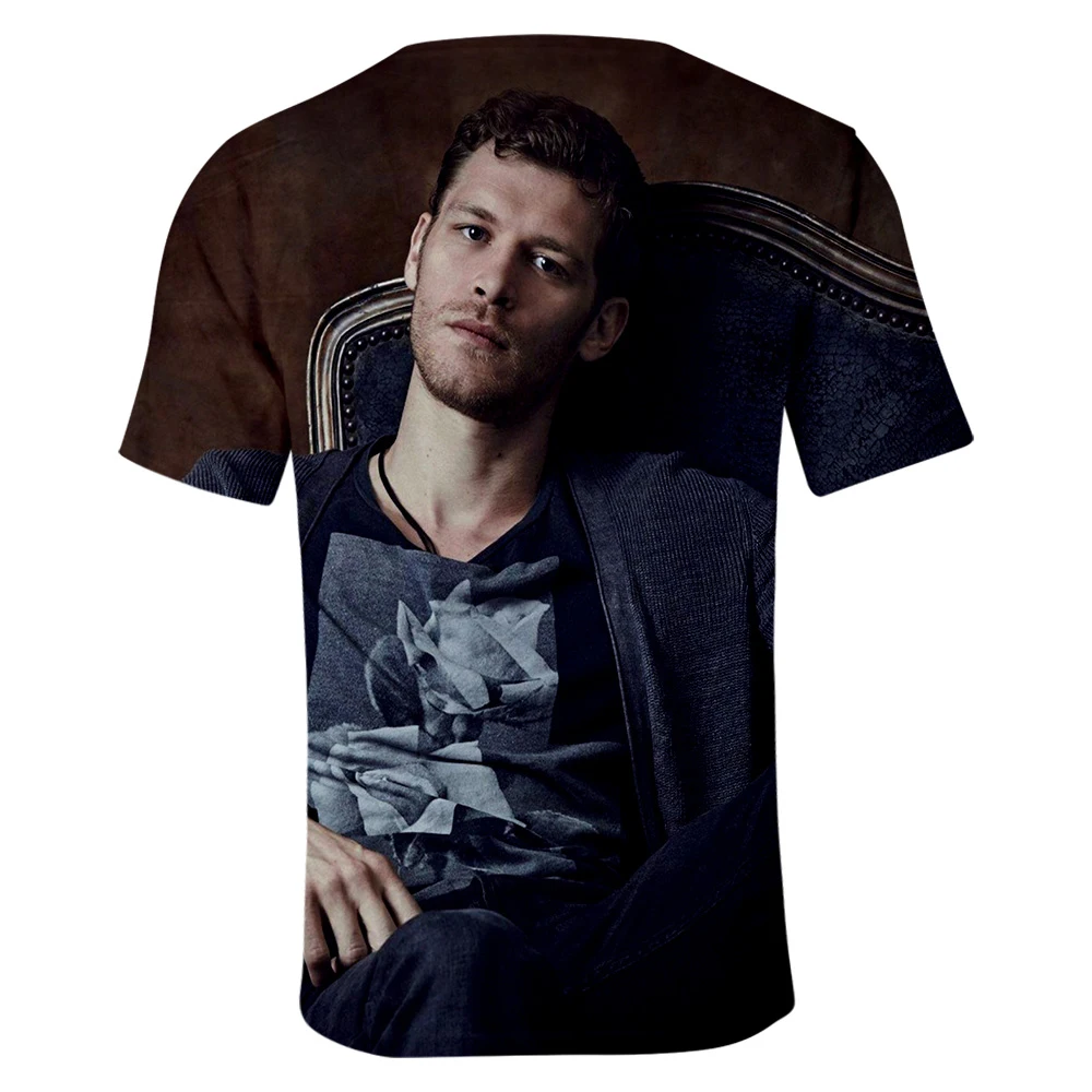 TV Series The Vampire Diaries Niklaus Mikaelson T-shirt Men/Women Summer Casual T Shirt Short Sleeve Clothes