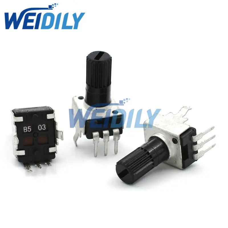 10PCS RV09 Vertical 12.5mm Shaft Long 1K 2K 5K 10K 20K 50K 100K 1M 0932 Adjustable Resistor 9Type 3Pin Seal Rotary Potentiometer