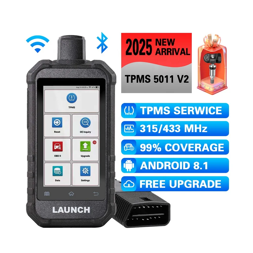 

Creader TPMS 5011 V2 Tire Pressure Tester Car Tpms Sensor OE Number Query Tpms Sensor