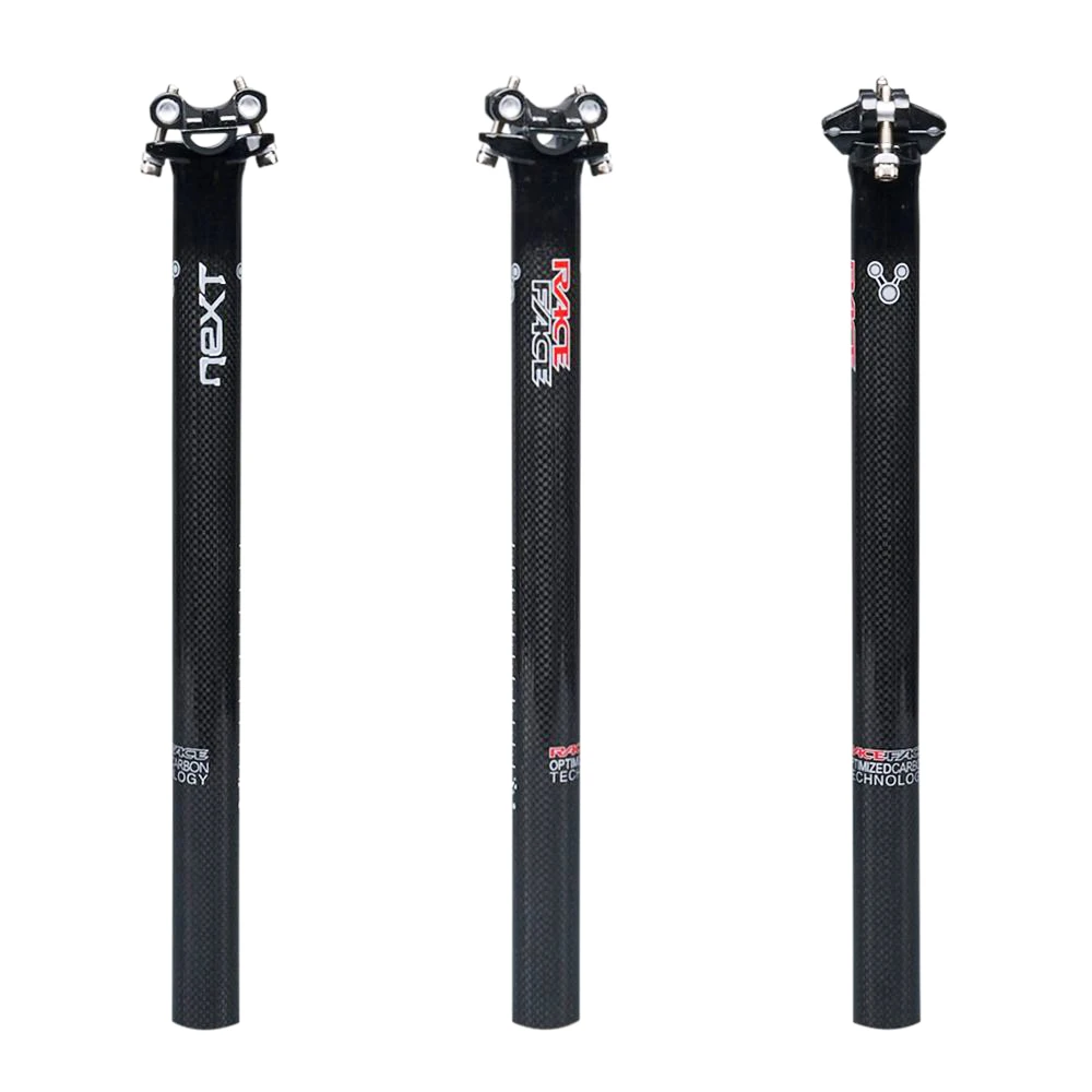 سباق الوجه التالي الكربون دراجة Seatpost الجبلية الطريق مقعد دراجة أنبوب اثنين البراغي نمط مقعد آخر إزاحة 0 مللي متر 27.2/30.8/31.6 مللي متر 3K لامع