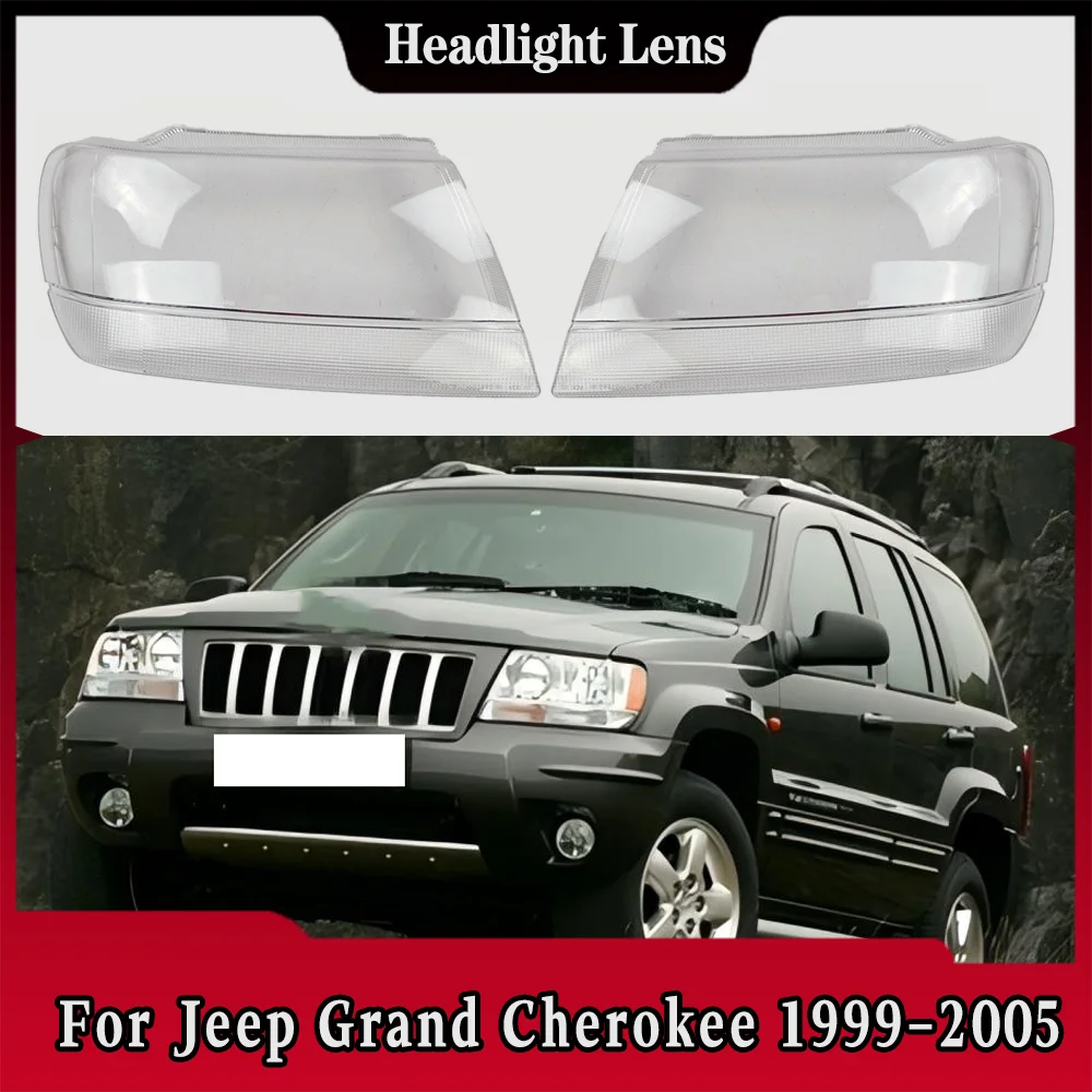 

Для Jeep Grand Cherokee 1999 2000 2001 2002 2003 2004 2005, абажур, крышка фары, маска, абажур из плексигласа