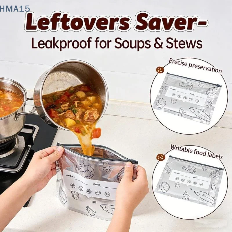 Reusable 30 Pack Aluminum Foil Food Storage Bags Zipper Lock Sealed Freezer Fridge Suitable for Meal Prep Picnic Office Lunch S