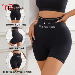 Flarixa High Waisted Tummy Control Shorts Women Slimming Body Shaper Hip Lift Panties Seamless Shapewear Boxers Body Building