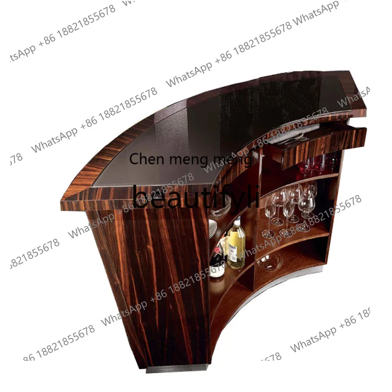 

X Household, Curved Bar Counter Modern, Villa, Breakfast Counter