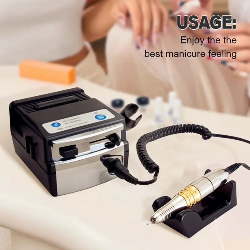 AT-ND-182 Portable Dental Handpiece Super Perceuse Ongles Up200 Switch Foot Nail Drill