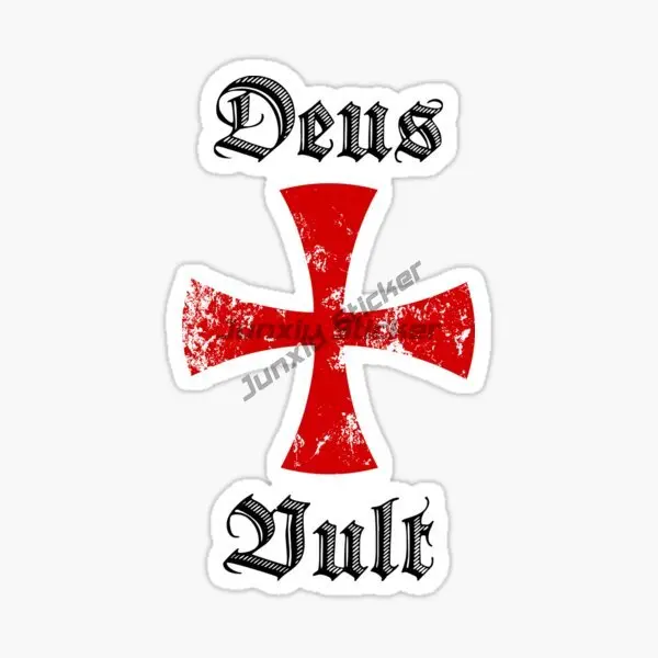 Knights Templar Cross Interesting Car Stickers Decal Souvenir Vinyl Car Decal Decoration Laptop Decor 5