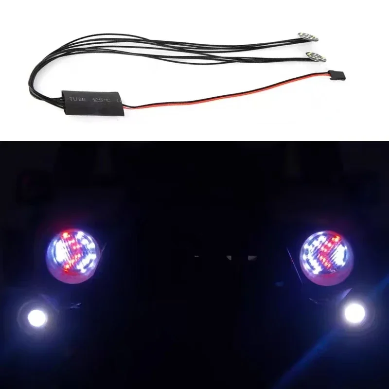 D1RC LED smart version directional headlight suitable for 1/10 RC Crawler Car Axial SCX10III third generation modification parts