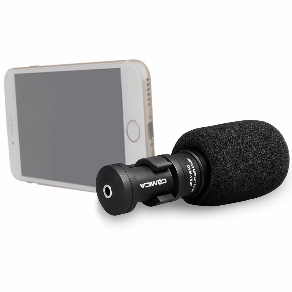 

Comica CVM-VS08 Microphone Cardioid Condenser Directional Interview Video Microphone for Iphone Recording Studio Mic