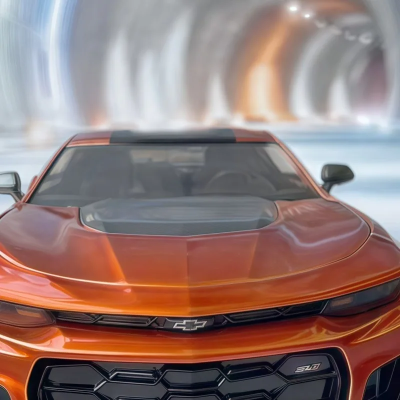 Jiada 1/24 Blu raro 2024 Chevrolet CAMARO Zl1 modello di auto in lega ornamento da collezione come regalo per i bambini