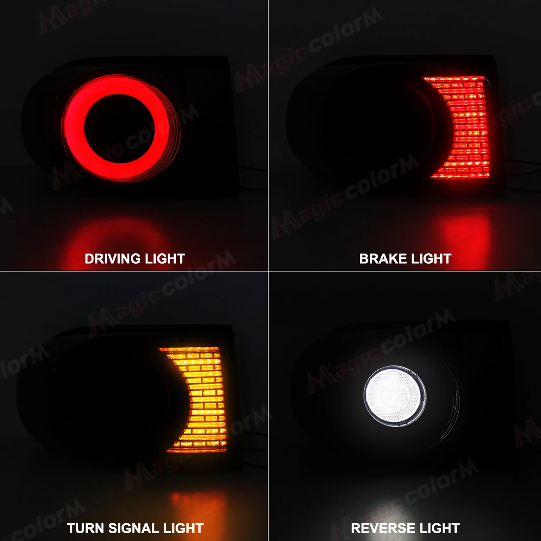 For Toyota FJ Cruiser 2007 2008 2009 - 2017 2018 2019 2020 LED Car Tail Lamps Rear Reverse Brake Dynamic Turn Signal Taillamps