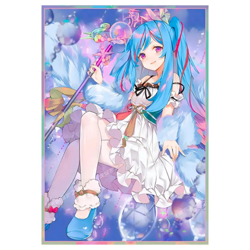 

Ю-Ги-О! Защитный чехол для карточек Witchcrafter Madame Verre VG Flash Card Sleeve PTCG OPCG, коллекционный, для аниме-игр, подарок, игрушка, 63*90 мм