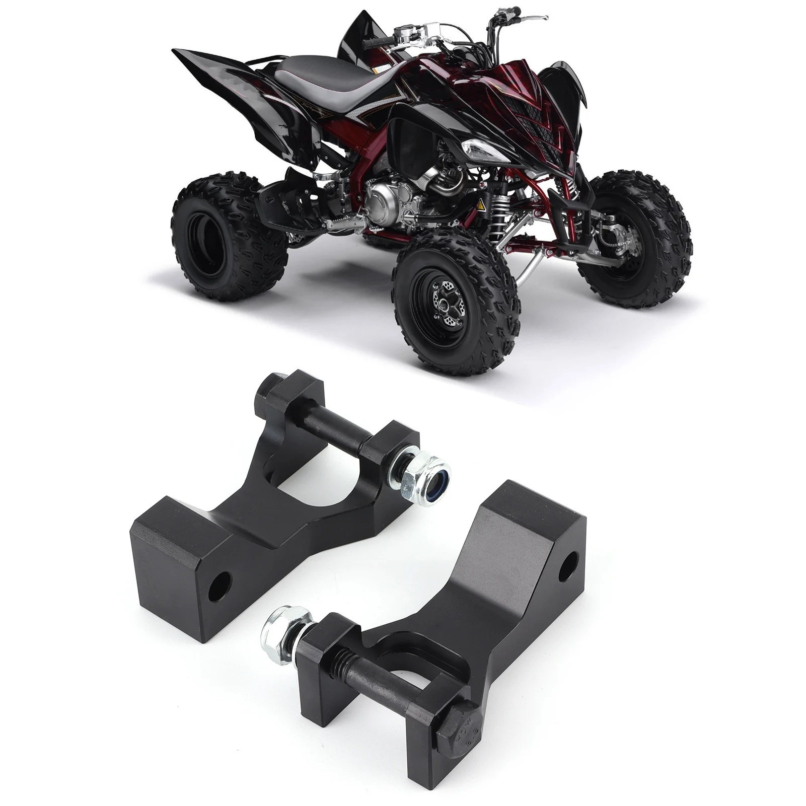 3.5in Front Lowering Block Bracket Kit Accessory Fit for Yamaha Raptor 350 660R 700 ATV