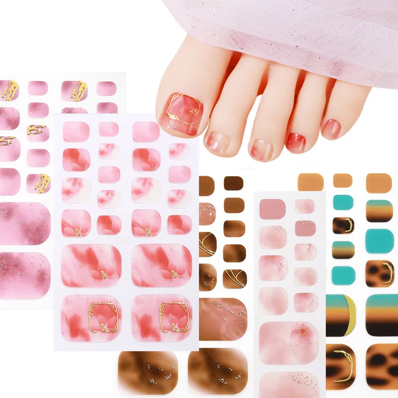 

new nail art stickers toenail bronzing nail oil film foot sticker Internet celebrity toenail sticker wholesale Nails sticker