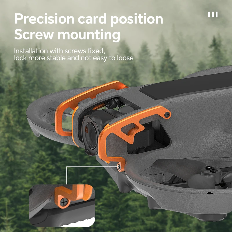 RCSTQ Drone Barra anticollisione per Dji Avata 2 Gimbal Protezione paraurti per fotocamera Barra paraurti in lega di alluminio per Avata 2 Accessori
