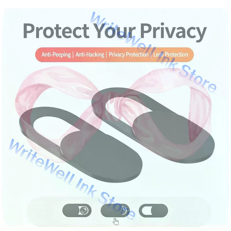 Laptop Camera Privacy Cover Webcam Cover Shutter Adhesive Slider For Tablet Web Pc Camera Mobile Phone Lens Privacy Sticker