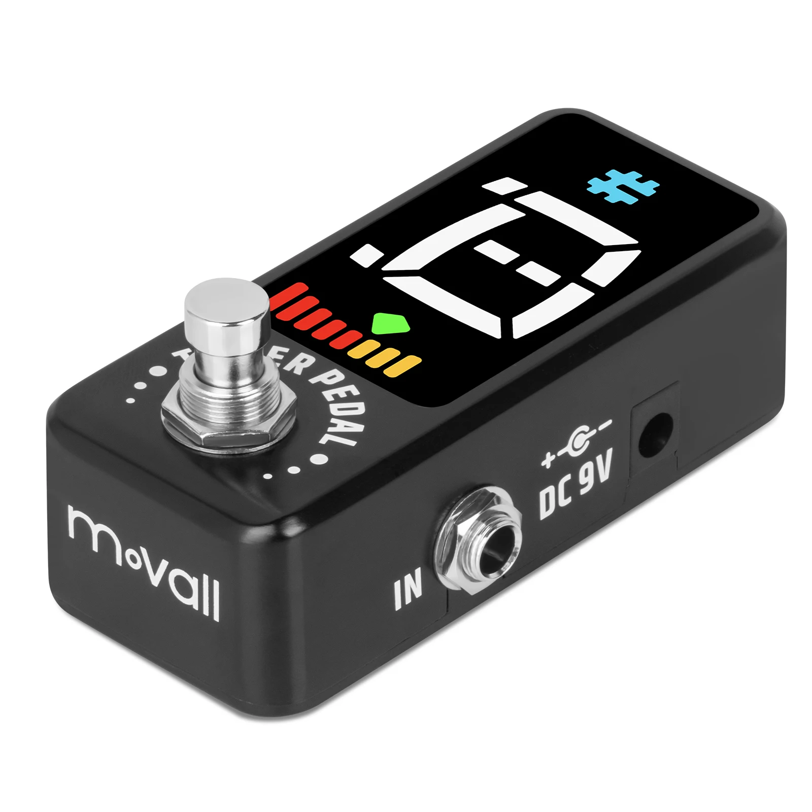 Movall MP322 Tuner Pedal Guitar Effects, Large Display, Highly Accurate